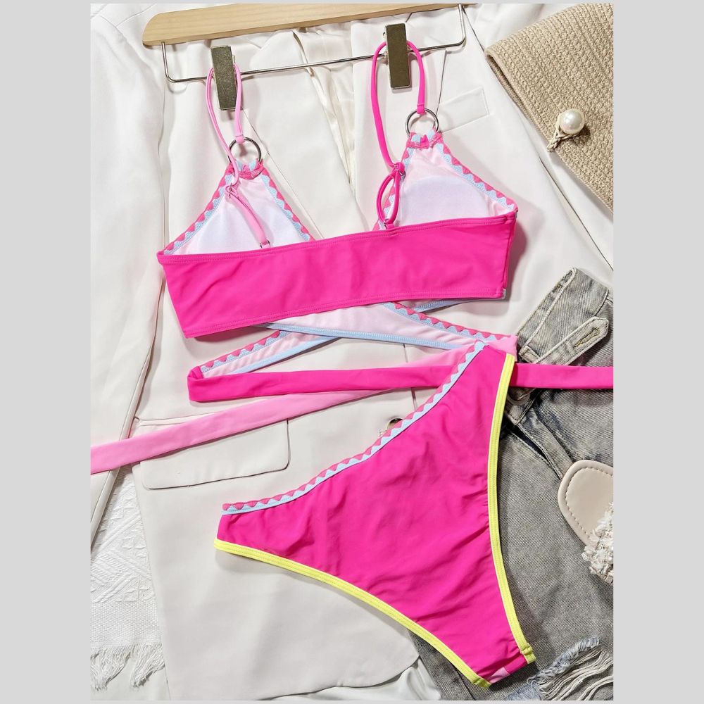 Push Up Bikini Set Bather Bathing Suit Beach Wear