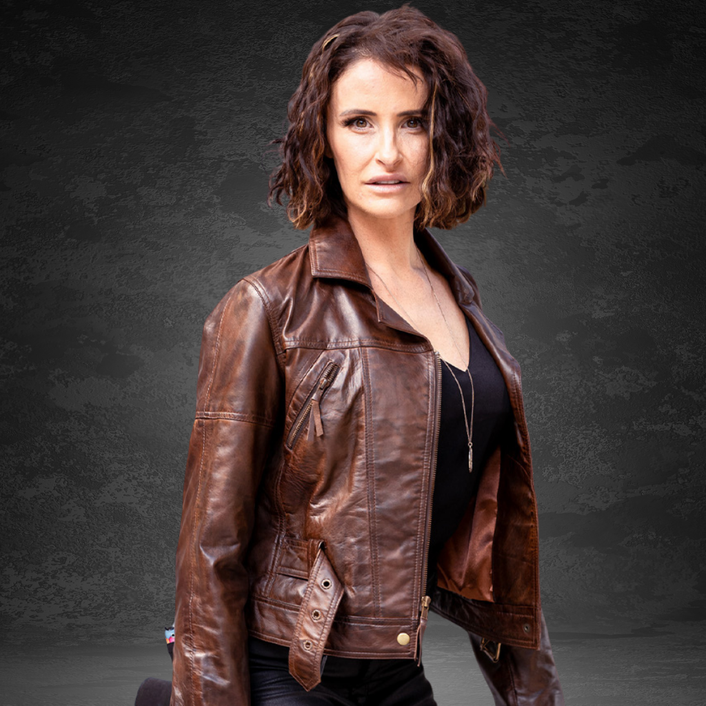 Women&#39;s Leather Jacket | KC Leather Signature Range - Eloise in Dark Brown