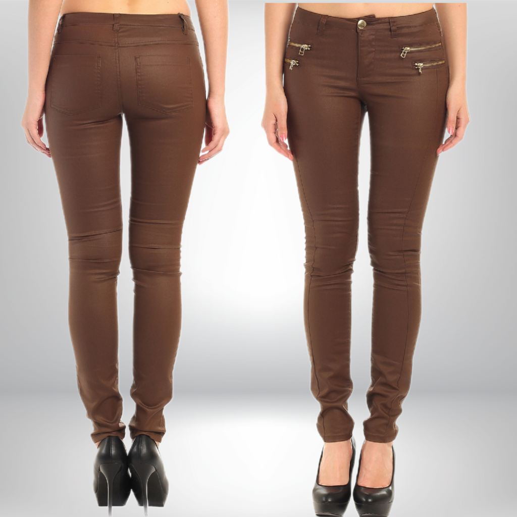 Women&#39;s Leather Jeans - Sheila