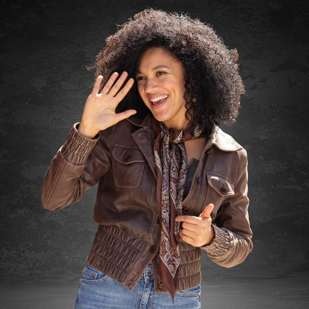 Women&#39;s Leather Bomber Jacket | KC Leather Signature Range - Janine