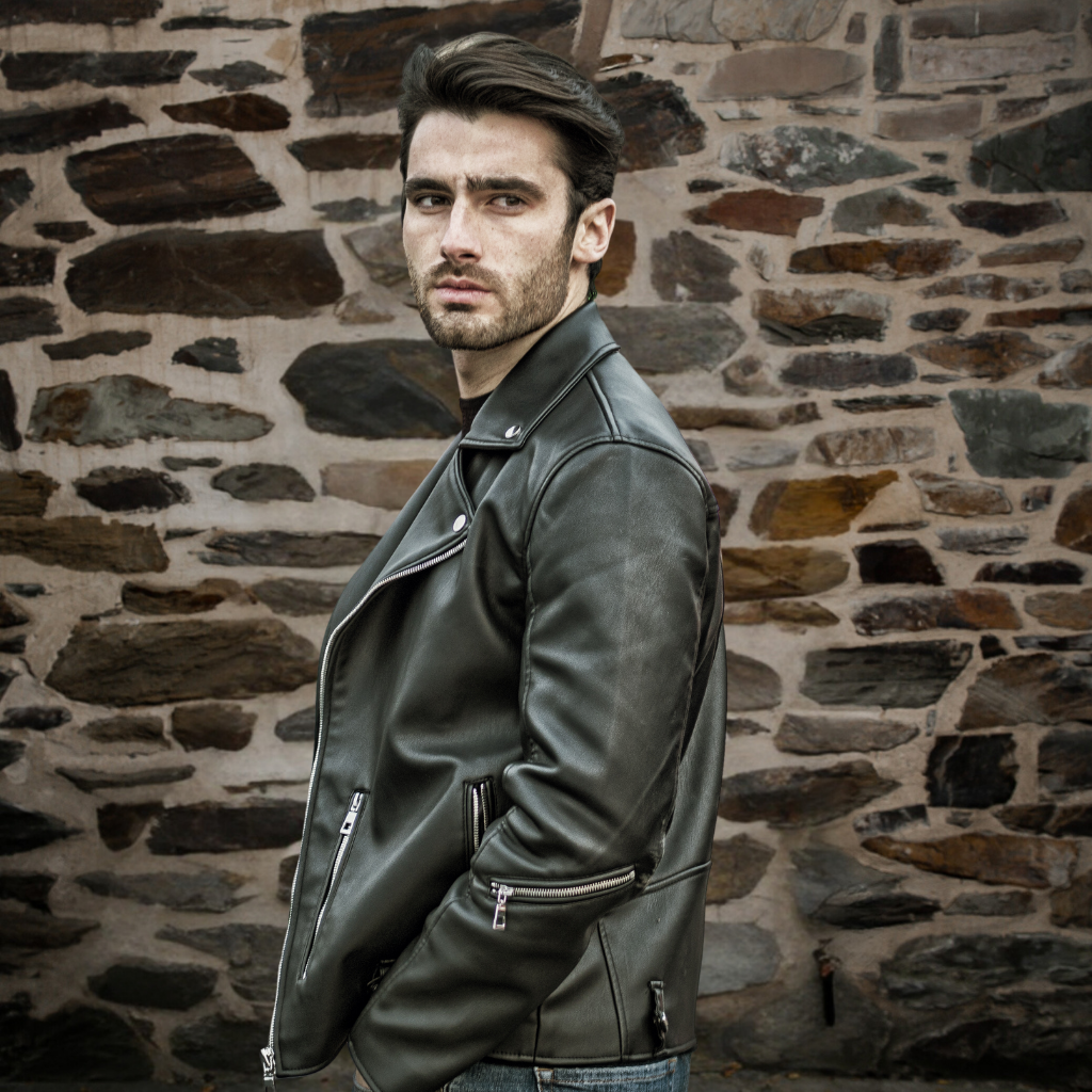 Men&#39;s Leather Motorbike Jacket | KC Leather - Vincenzo