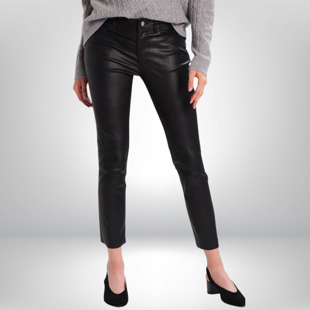 Women&#39;s Skinny Leather Jeans - Stella