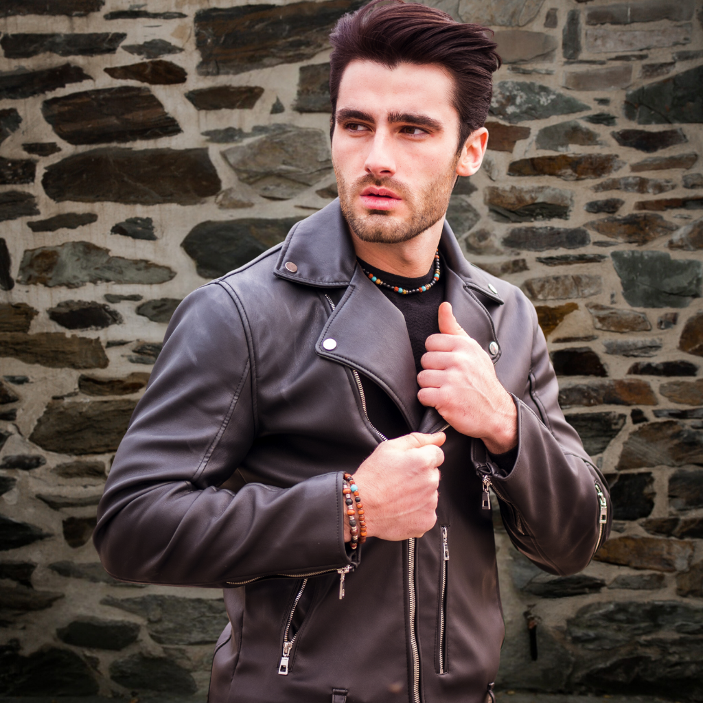 Men&#39;s Leather Motorbike Jacket | KC Leather - Vincenzo