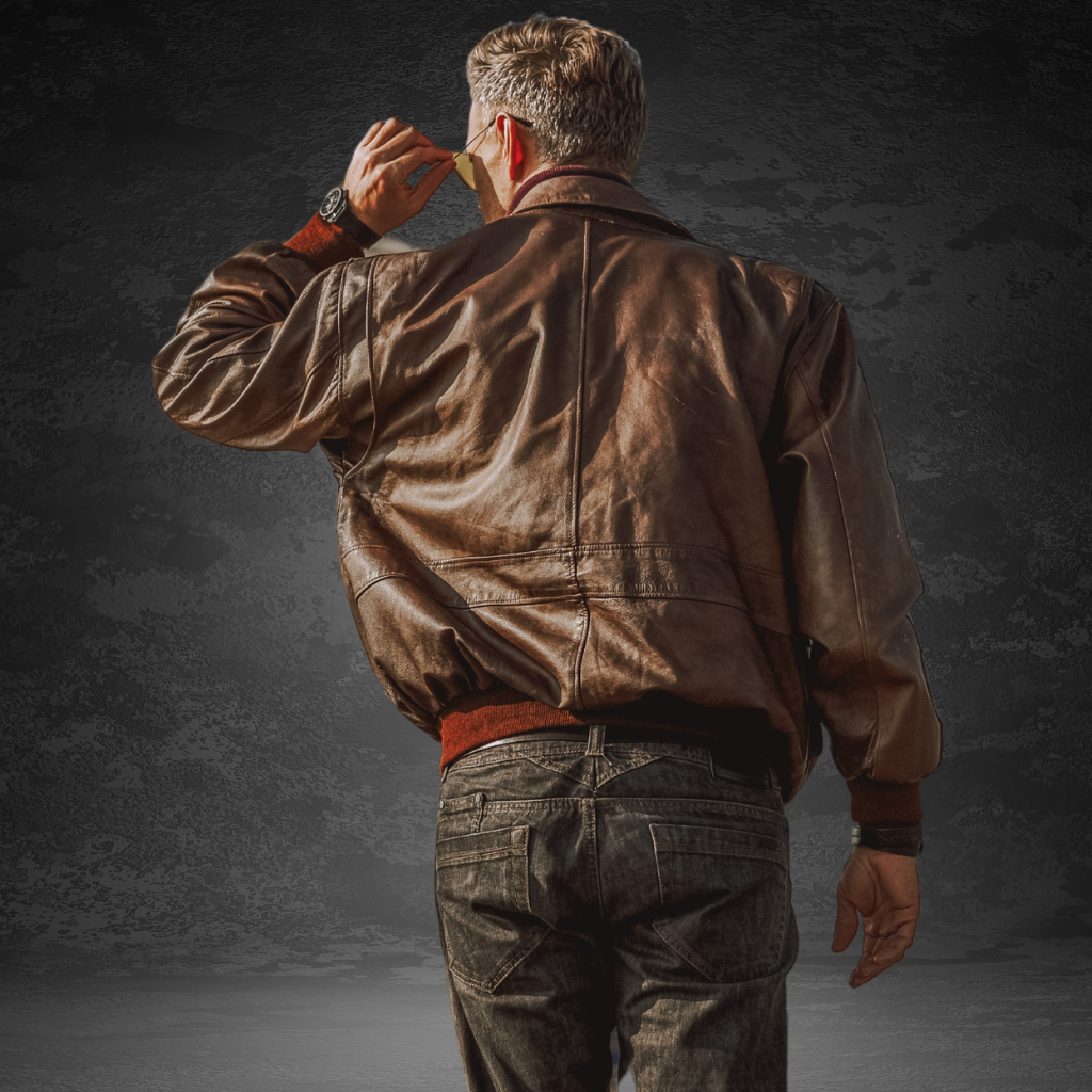 Men&#39;s Leather Bomber Jacket | KC Leather Signature Range - Lucas