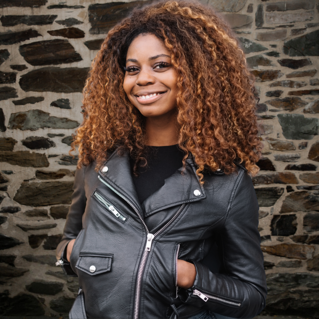 Women&#39;s Leather Biker Jacket - Monique