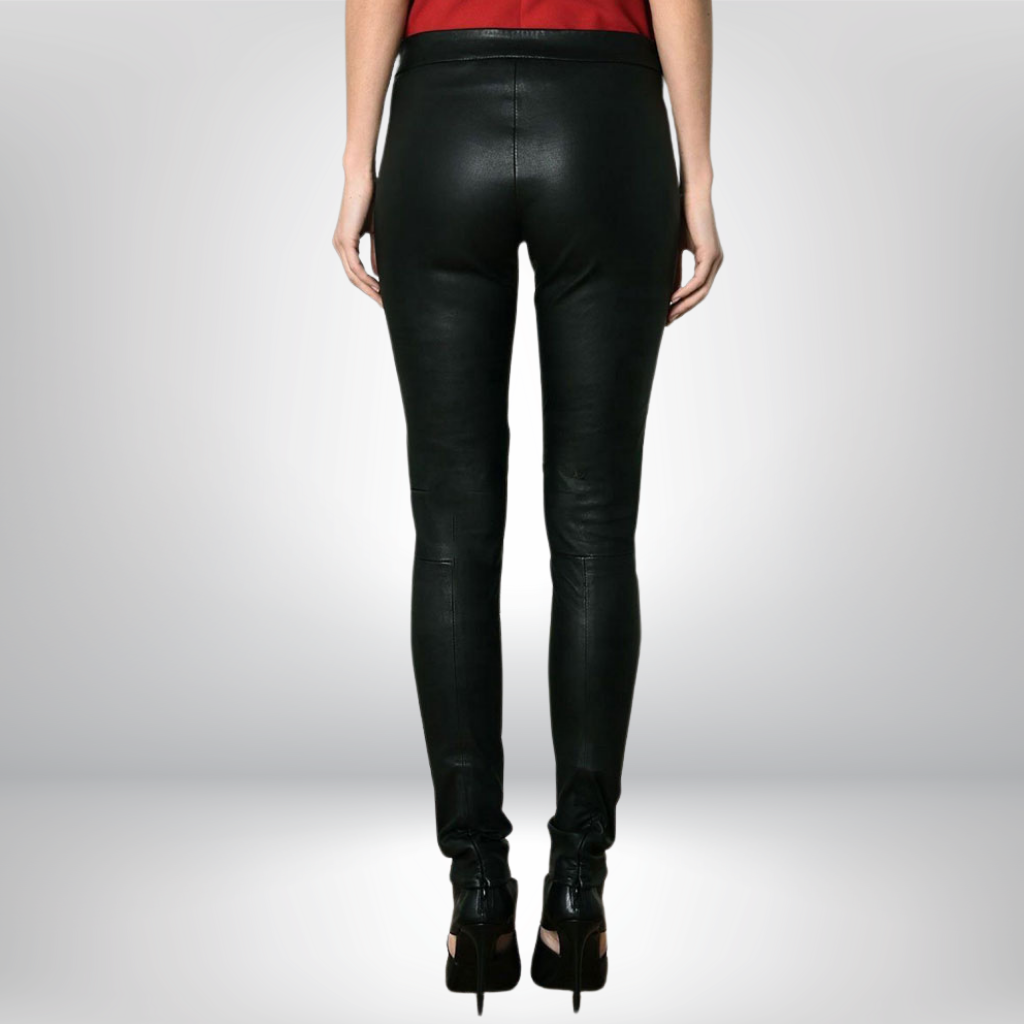 Women&#39;s Skinny Leather Pants - Addison