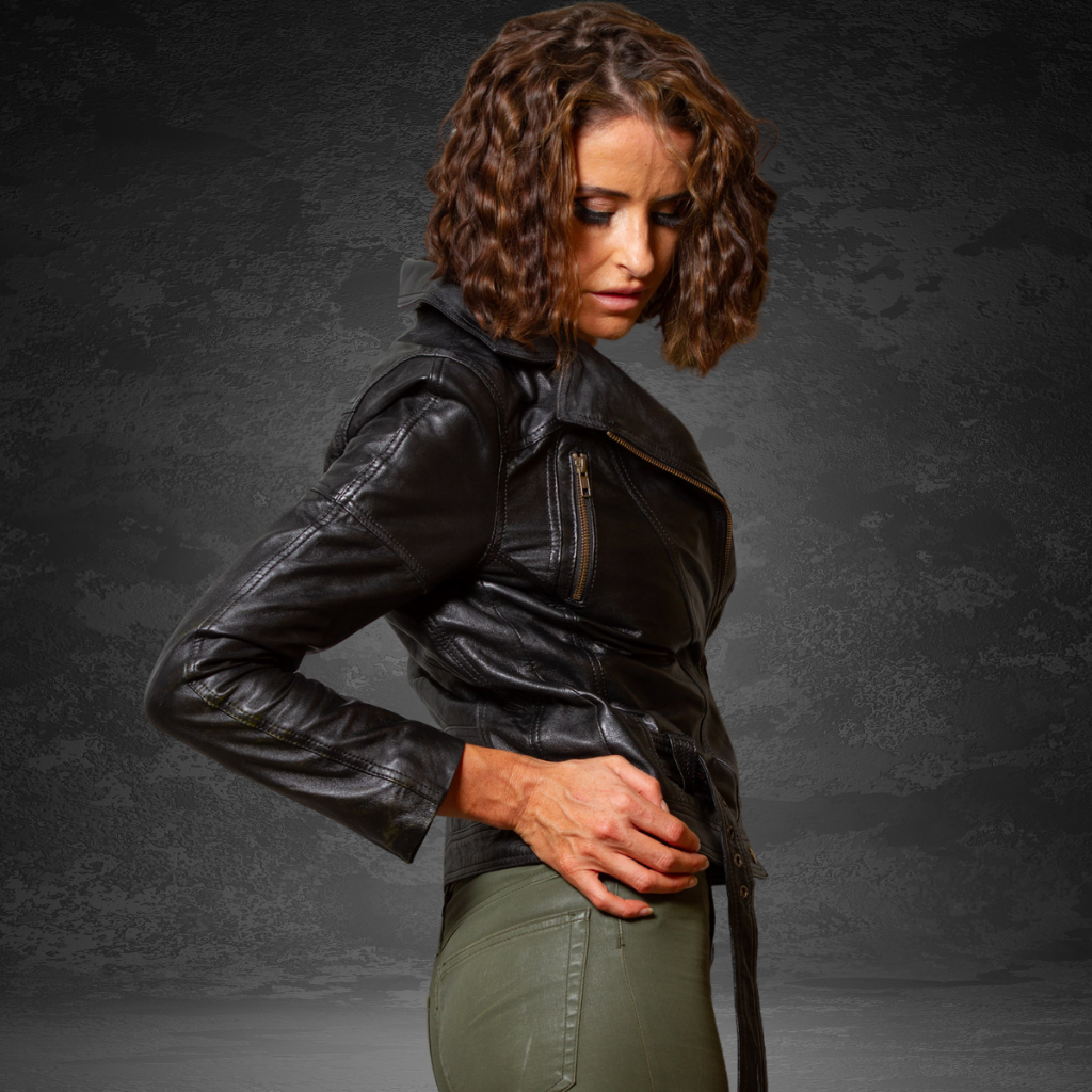 Women&#39;s Leather Jacket | KC Leather Signature Range - Eloise in Black