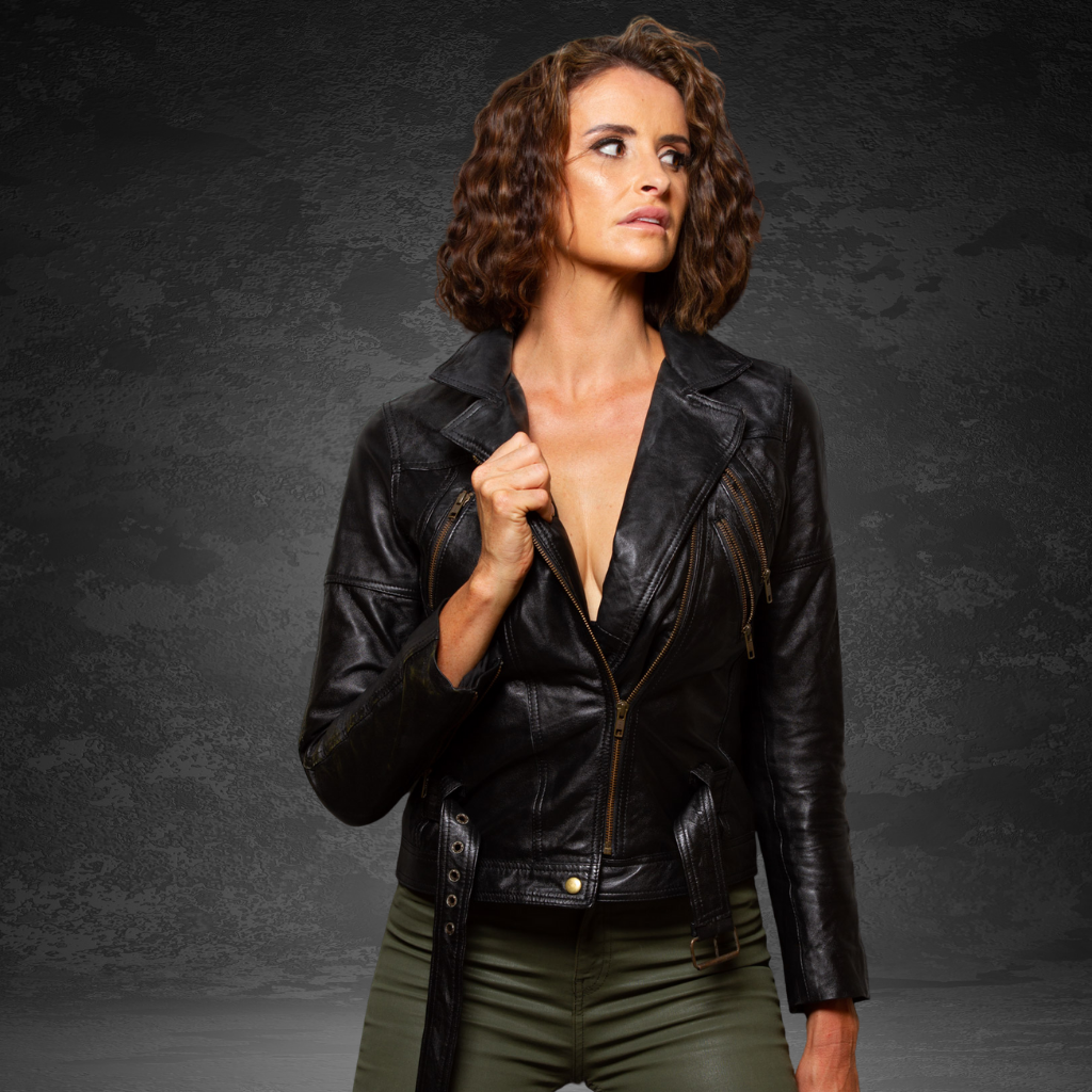 Women&#39;s Leather Jacket | KC Leather Signature Range - Eloise in Black