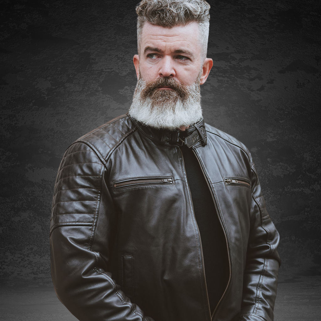 Men&#39;s Cafe Racer Leather Jacket | KC Leather Signature Range - Marlon