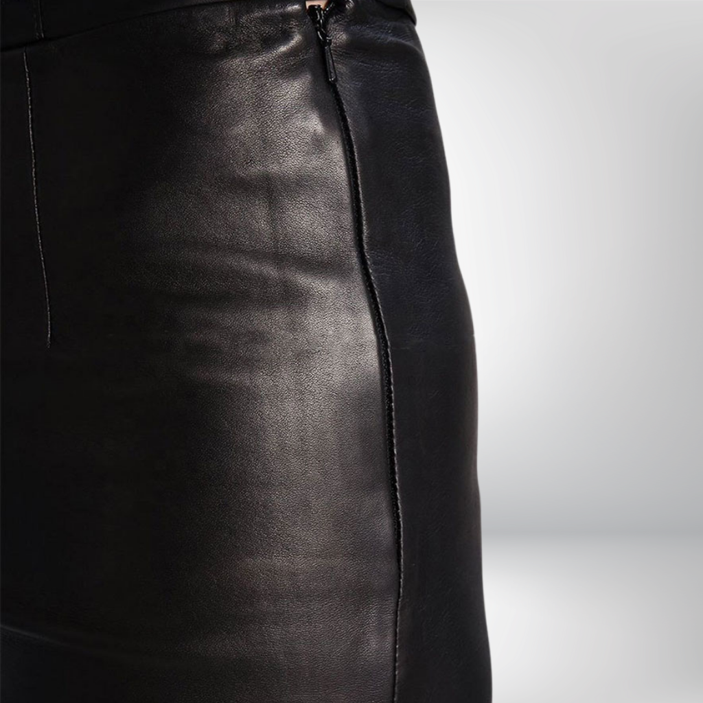 Women&#39;s High Waisted Leather Pants - Sarah