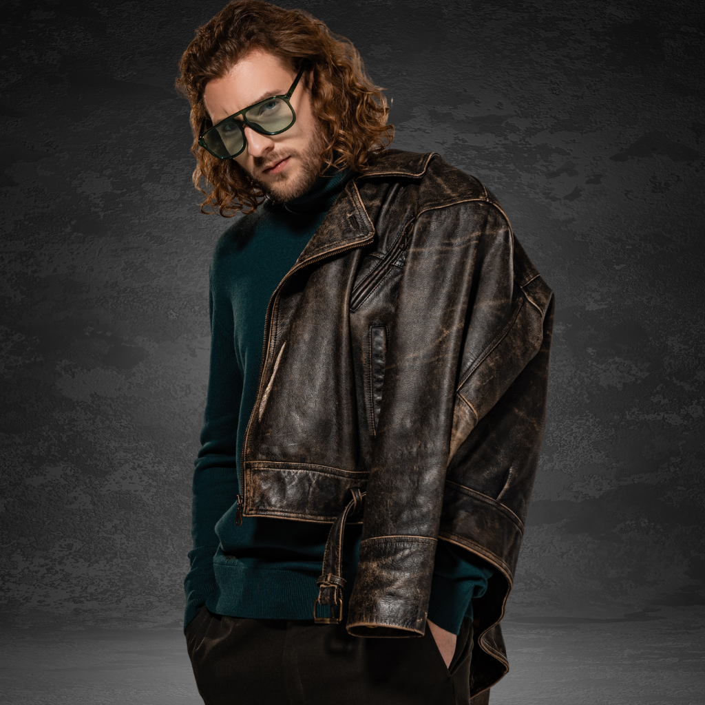 Men&#39;s Vintage Leather Jacket | KC Leather Signature Range - Sean