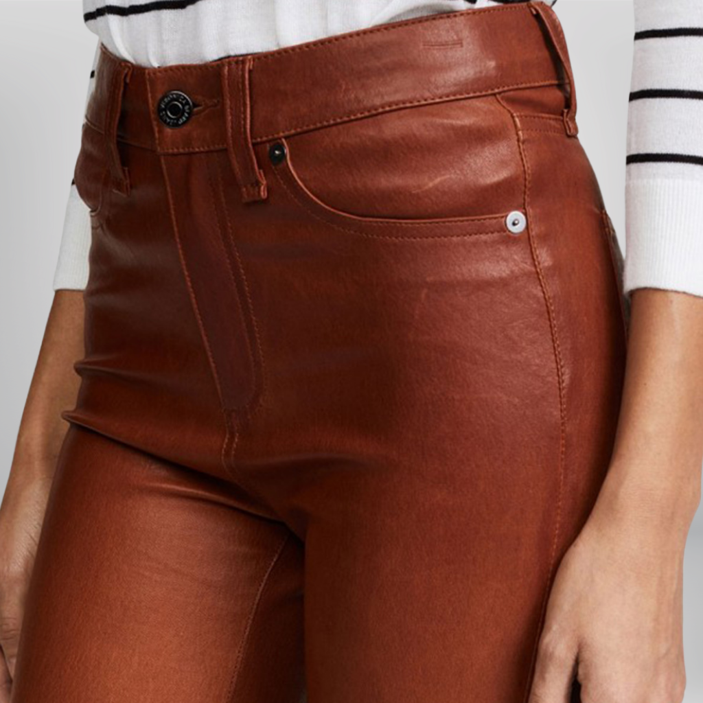 Women&#39;s Leather Jeans - Naomi