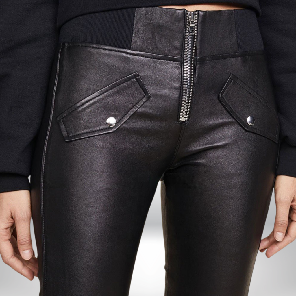 Women&#39;s Skinny Leather Pants - Camila