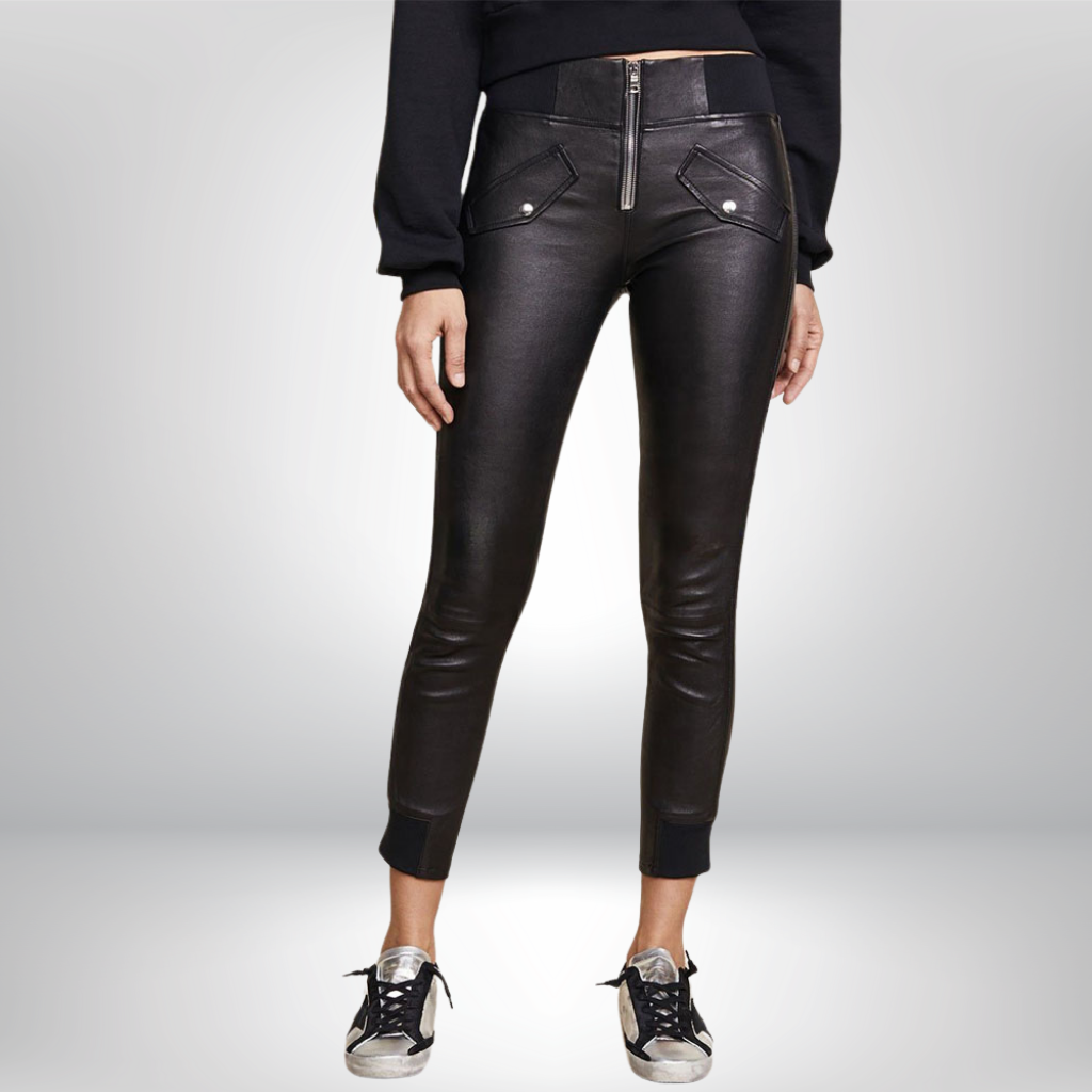 Women&#39;s Skinny Leather Pants - Camila