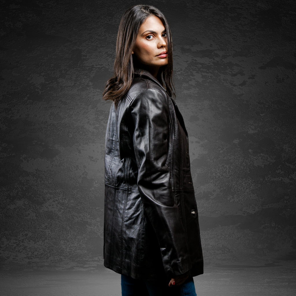 Women&#39;s Leather Coat | KC Leather Signature Range - Bardeau