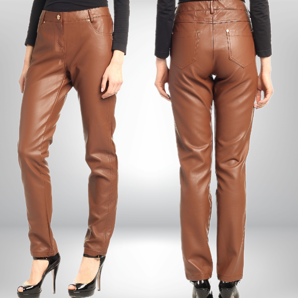 Women&#39;s Leather Jeans - Karina