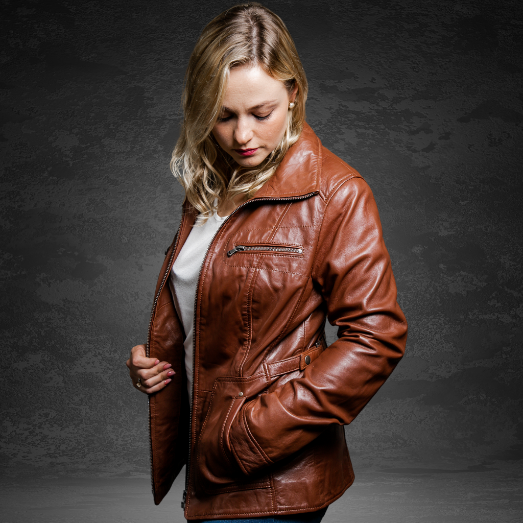 Women&#39;s Leather Coat | KC Leather Signature Range - Florence