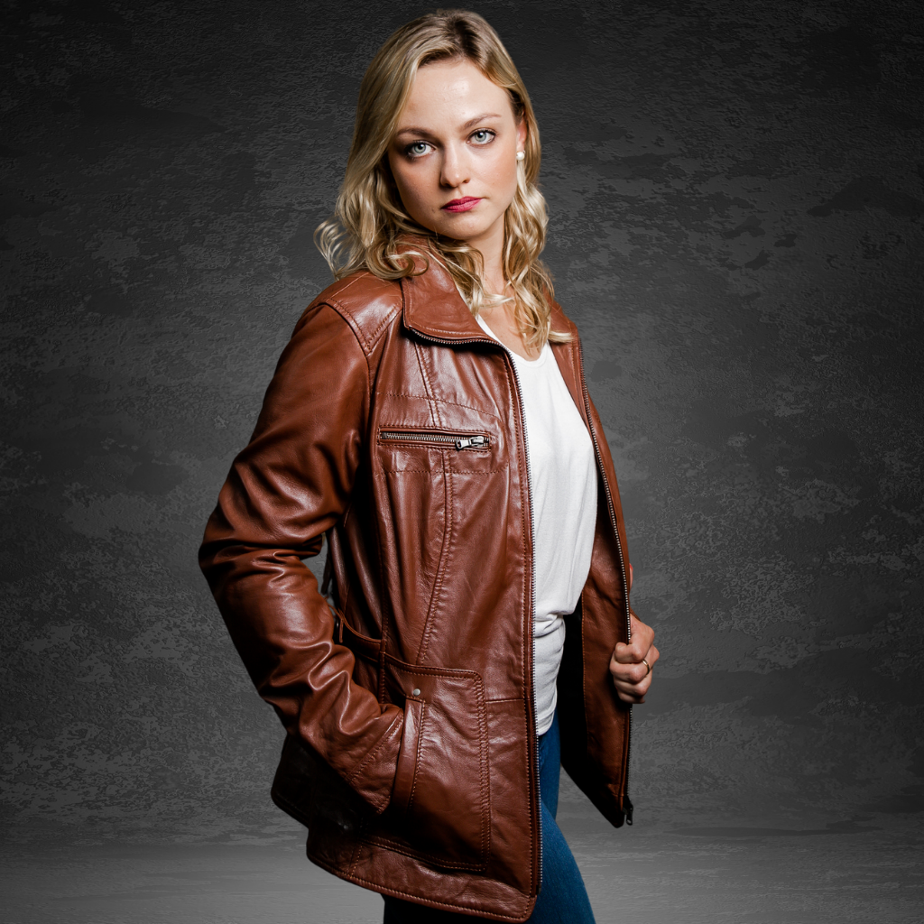 Women&#39;s Leather Coat | KC Leather Signature Range - Florence