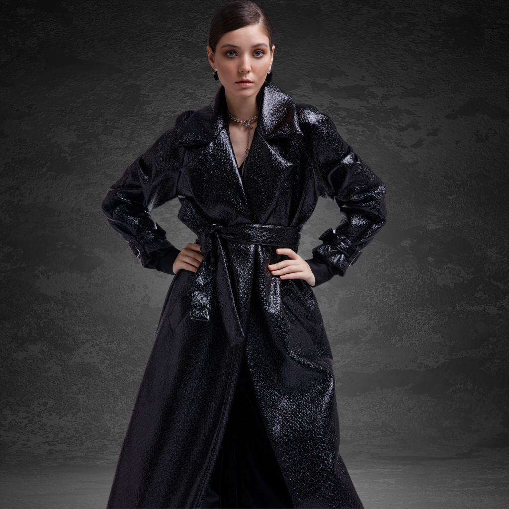 Women&#39;s Long Leather Coat | KC Leather Signature Range - Sabrina