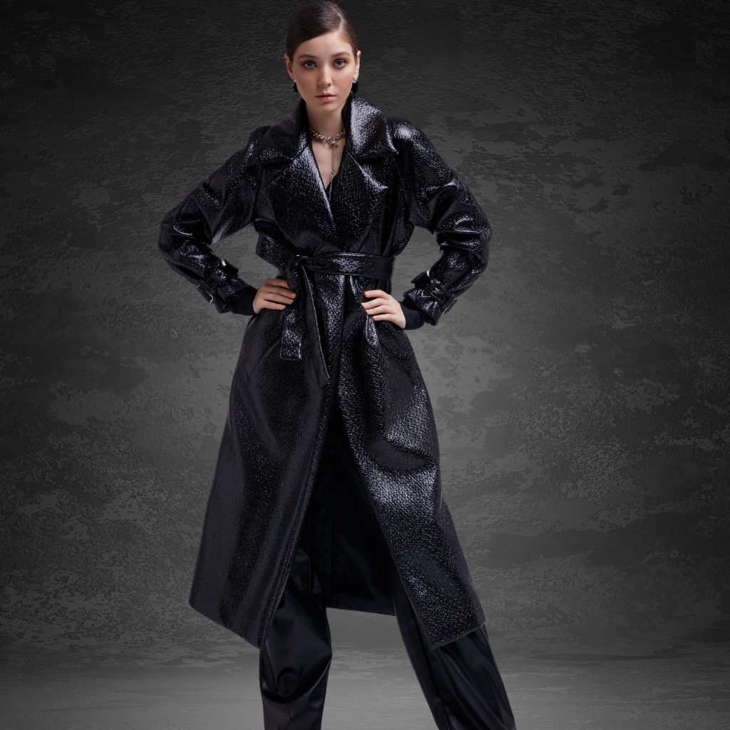 Women&#39;s Long Leather Coat | KC Leather Signature Range - Sabrina