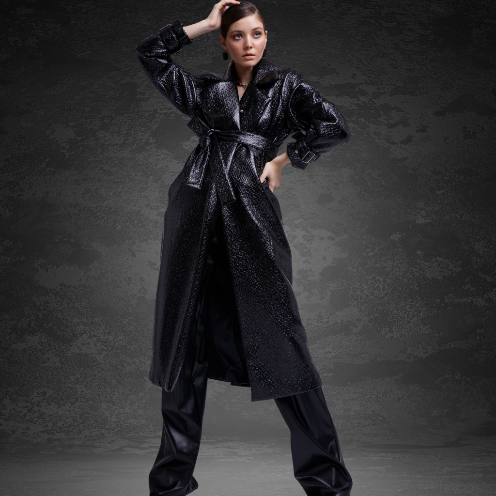 Women&#39;s Long Leather Coat | KC Leather Signature Range - Sabrina