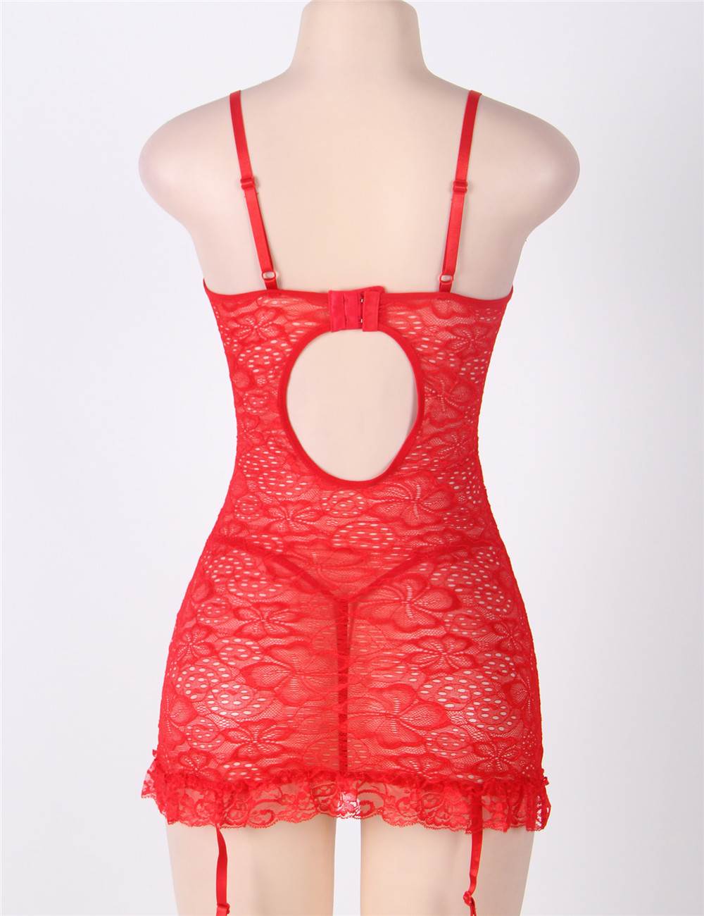 Lace Garter Slip Babydoll Lingerie 9