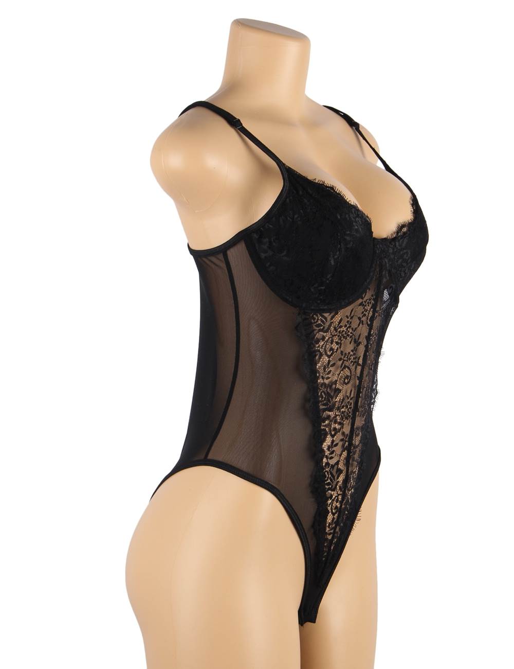 Open Crotch Sexy Teddy with Underwire