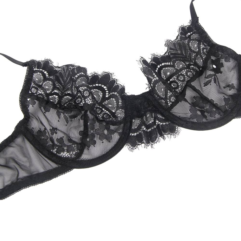 Beautiful Lingerie Lace Bra Set With Underwire 3 colours