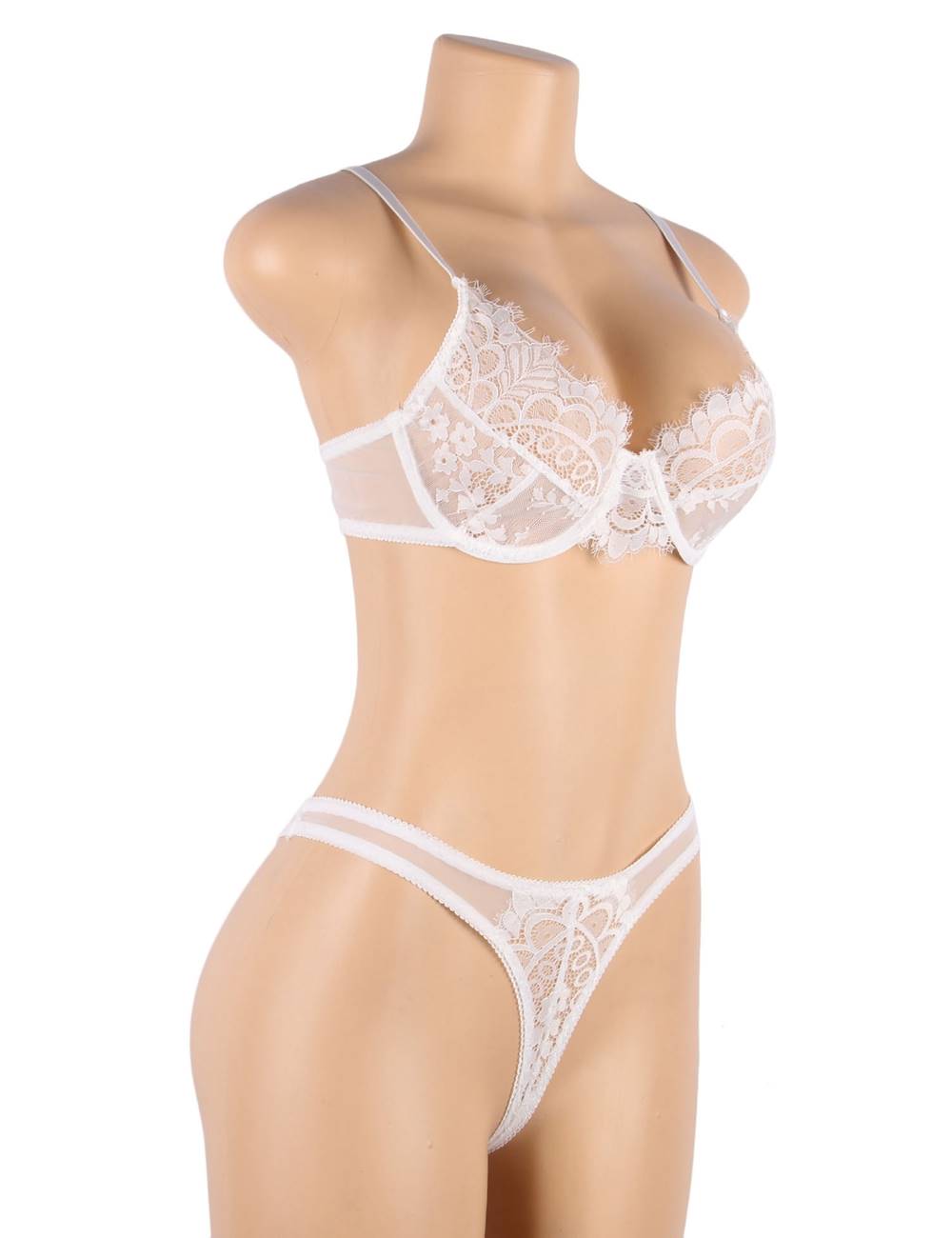 Beautiful Lingerie Lace Bra Set With Underwire 3 colours