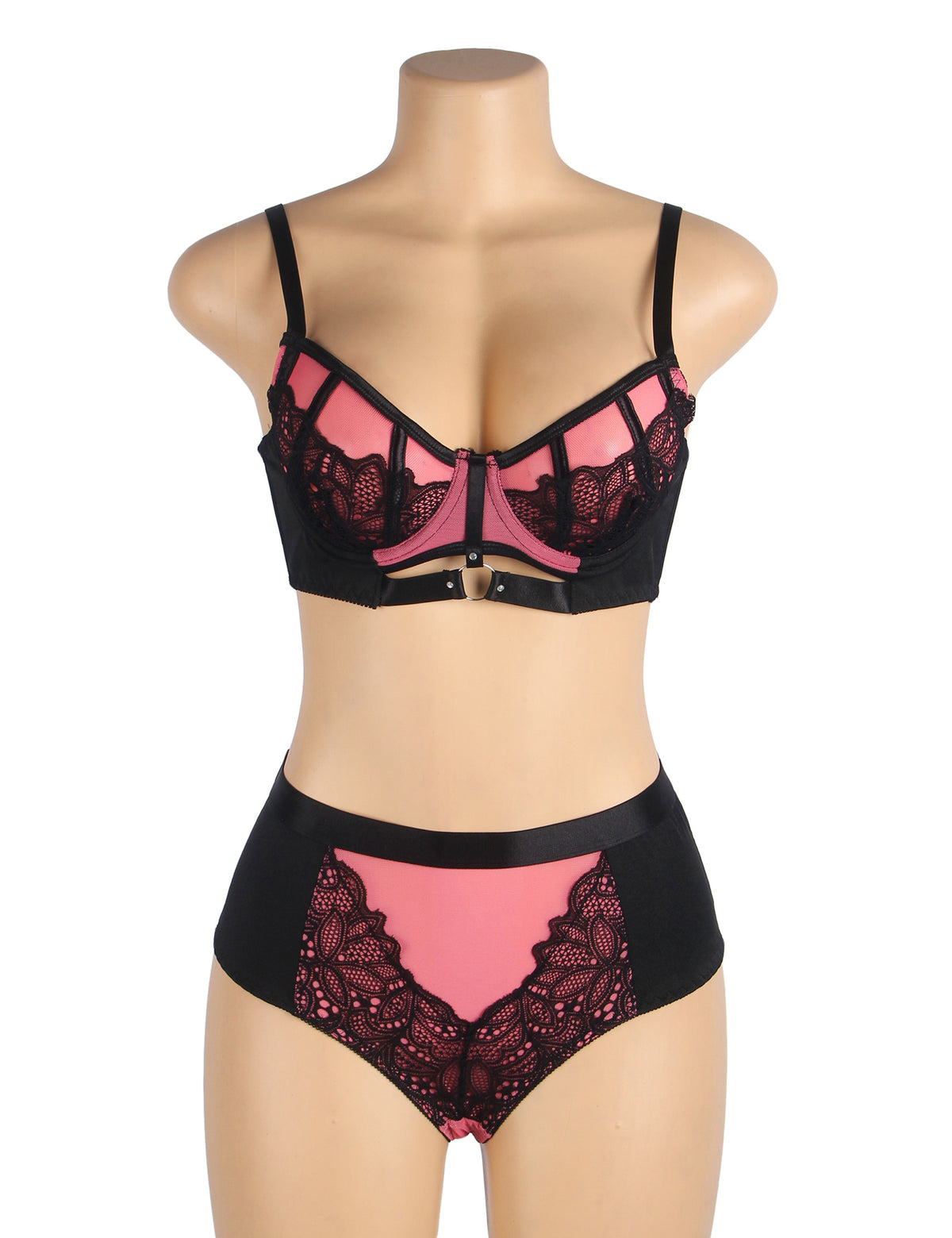 Sexy Lace Mesh Push-up Bra Set 2 Colours