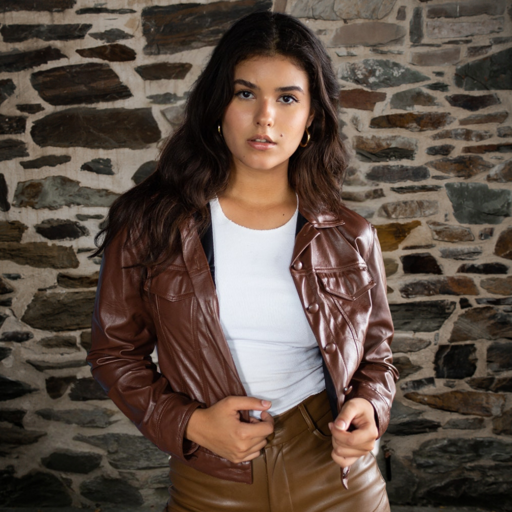 Women&#39;s Leather Jacket | KC Leather - Flavia