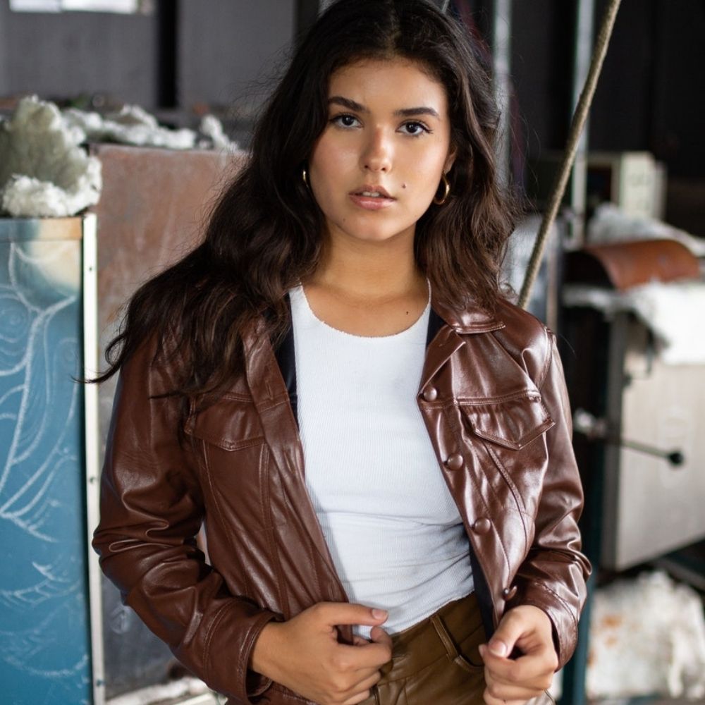 Women&#39;s Leather Jacket | KC Leather - Flavia