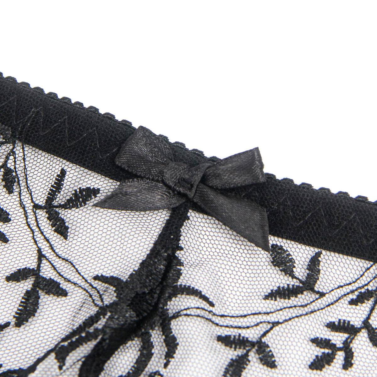 Sexy Embroidery Lace Garter Panty