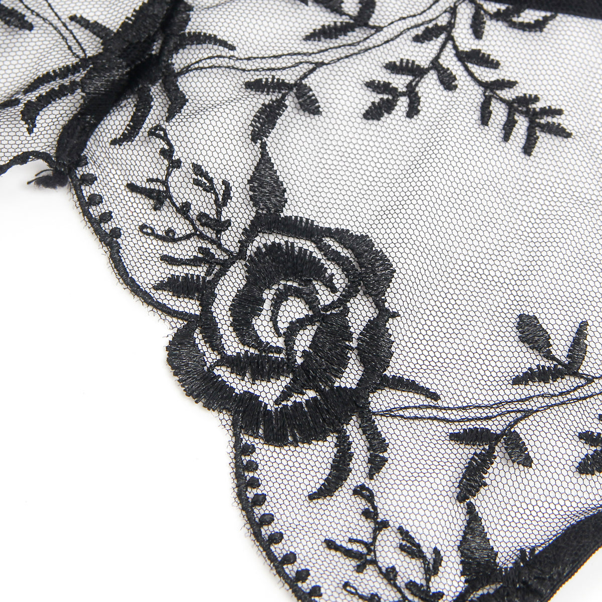 Sexy Embroidery Lace Garter Panty