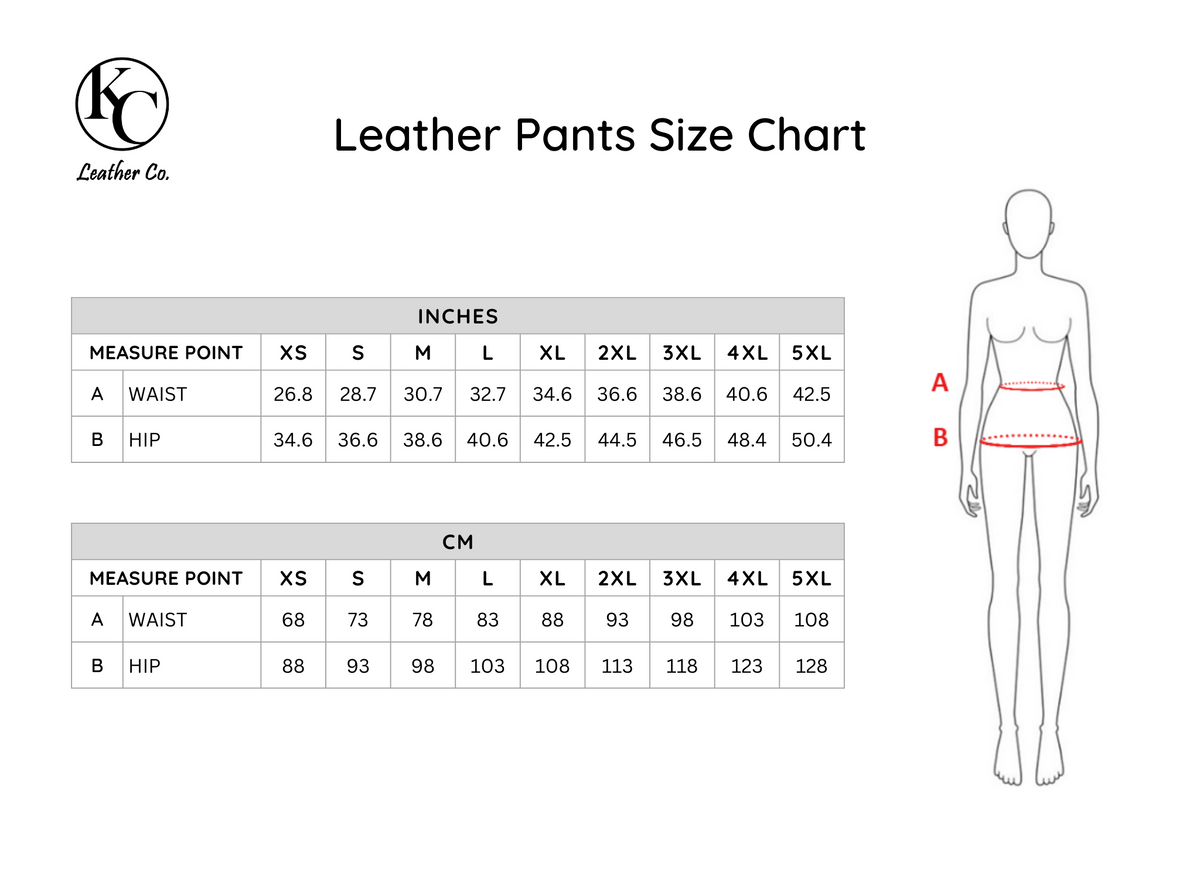 Women&#39;s High Waisted Leather Pants - Sarah