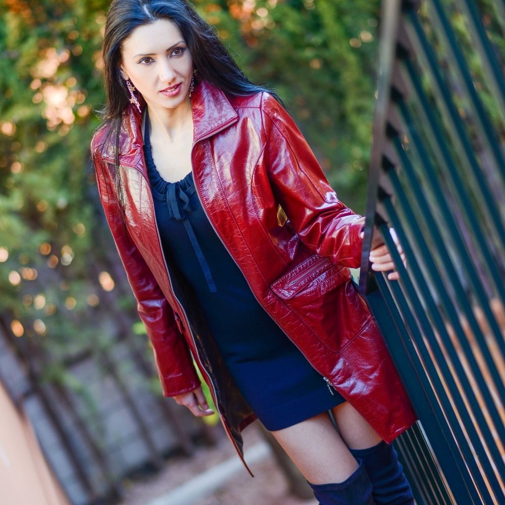 Women&#39;s Leather Coat | KC Leather Signature Range - Philipa