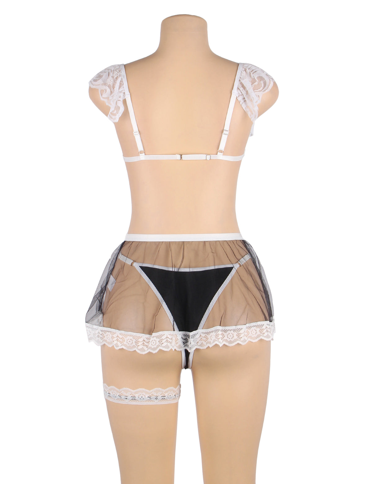 Black Sexy Lace Maid Costume &amp; Plus Size