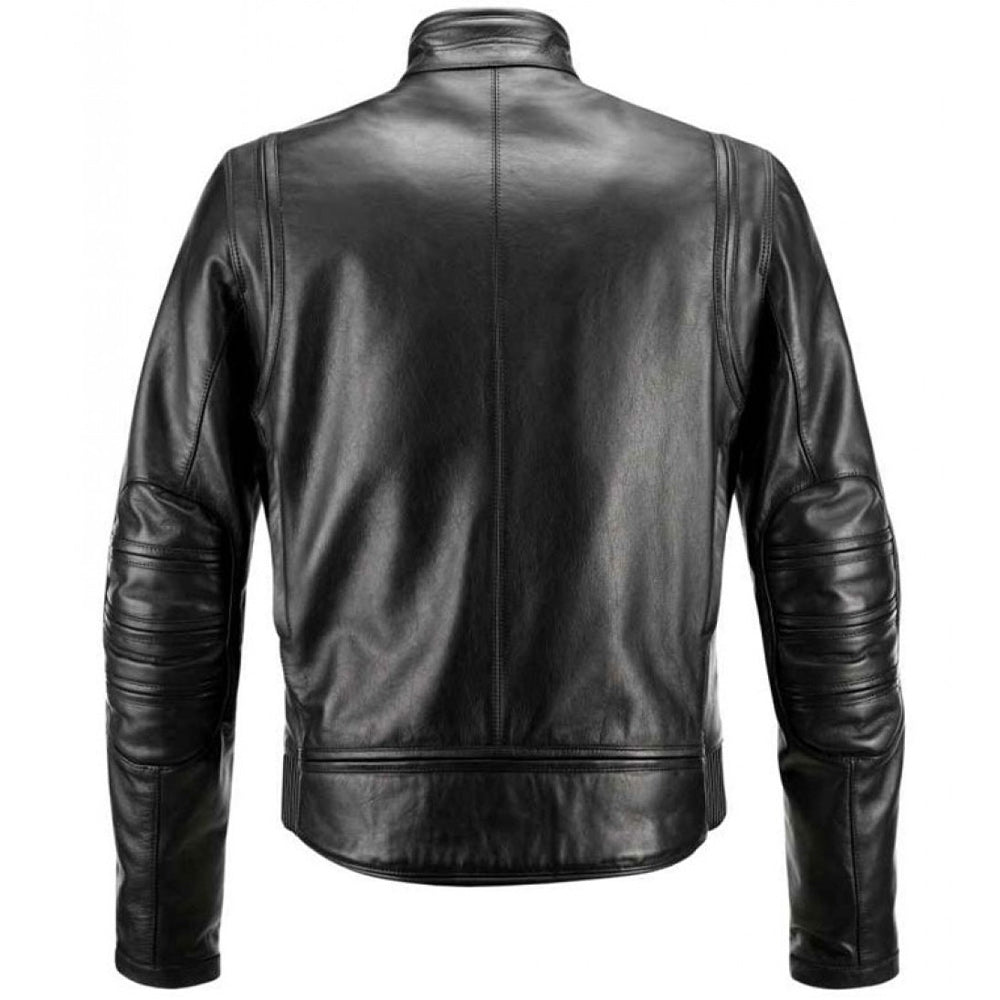 Men&#39;s Cafe Racer Leather Jacket - Marcus