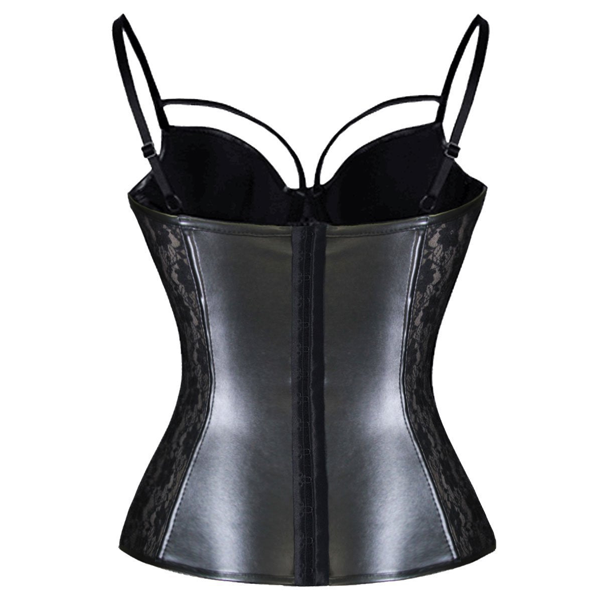 Faux Leather Corset Bustier Top - KC Leather Co.