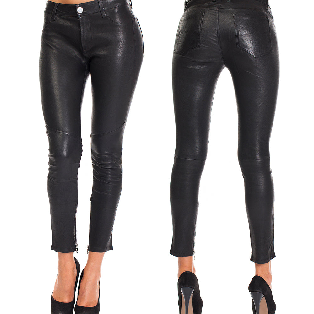 Women&#39;s Leather Jeans - Philippa