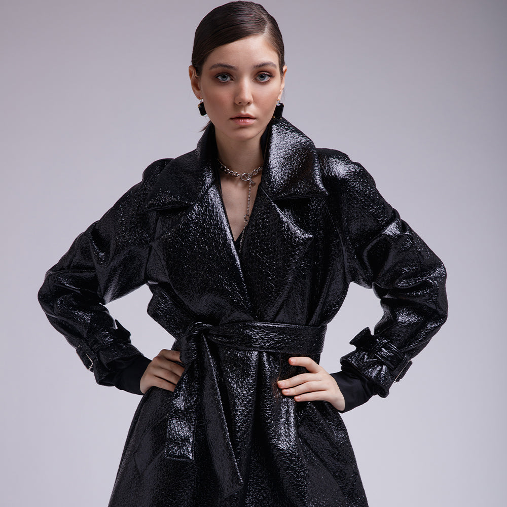 Women&#39;s Long Leather Coat | KC Leather Signature Range - Sabrina